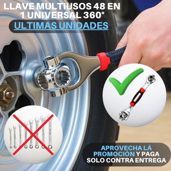 Llave Multiusos 48 En 1 Universal 360° ¡Oferta Exclusiva por Tiempo Limitado!